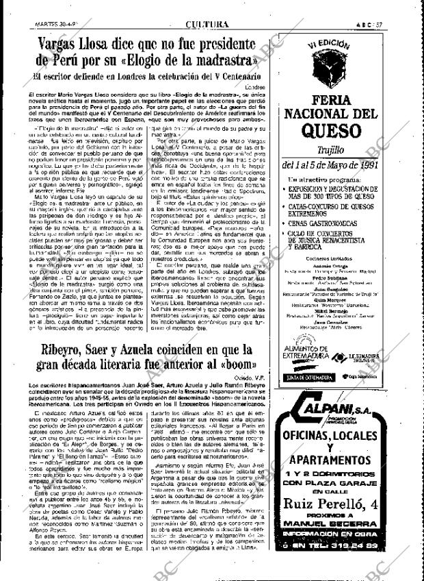 ABC MADRID 30-04-1991 página 57