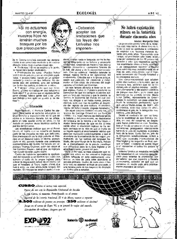ABC MADRID 30-04-1991 página 63