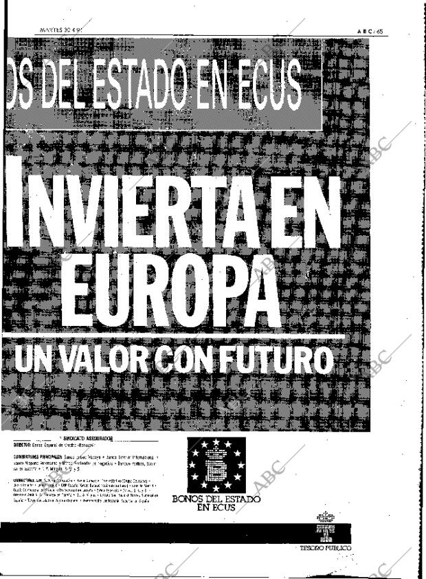 ABC MADRID 30-04-1991 página 65