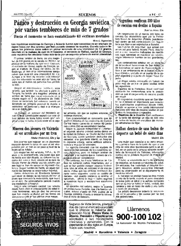 ABC MADRID 30-04-1991 página 67