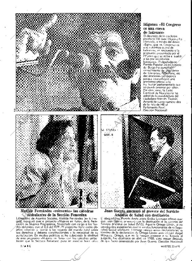 ABC MADRID 30-04-1991 página 8