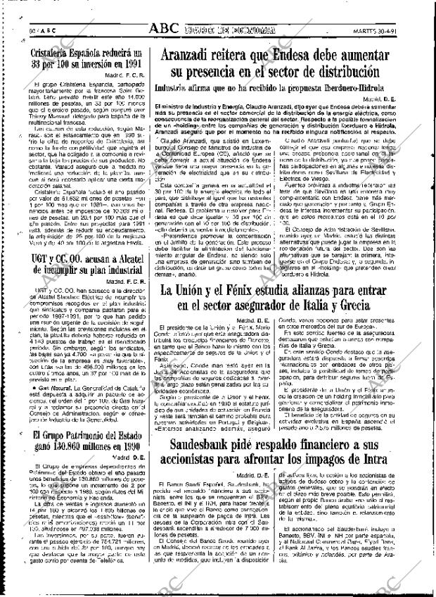 ABC MADRID 30-04-1991 página 80