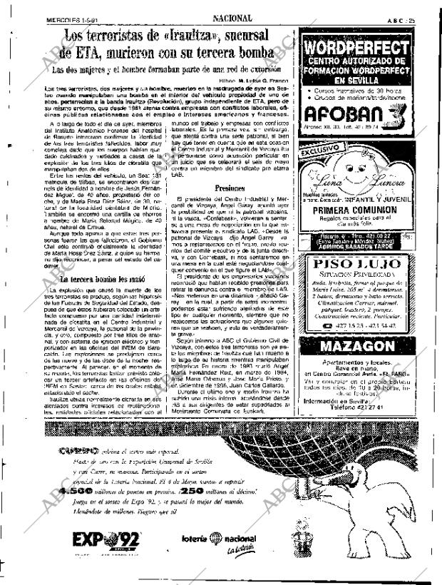 ABC SEVILLA 01-05-1991 página 25