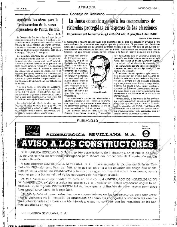 ABC SEVILLA 01-05-1991 página 44