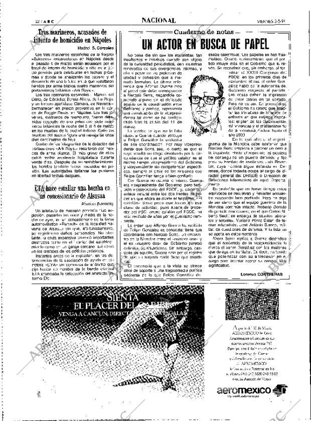 ABC MADRID 03-05-1991 página 22