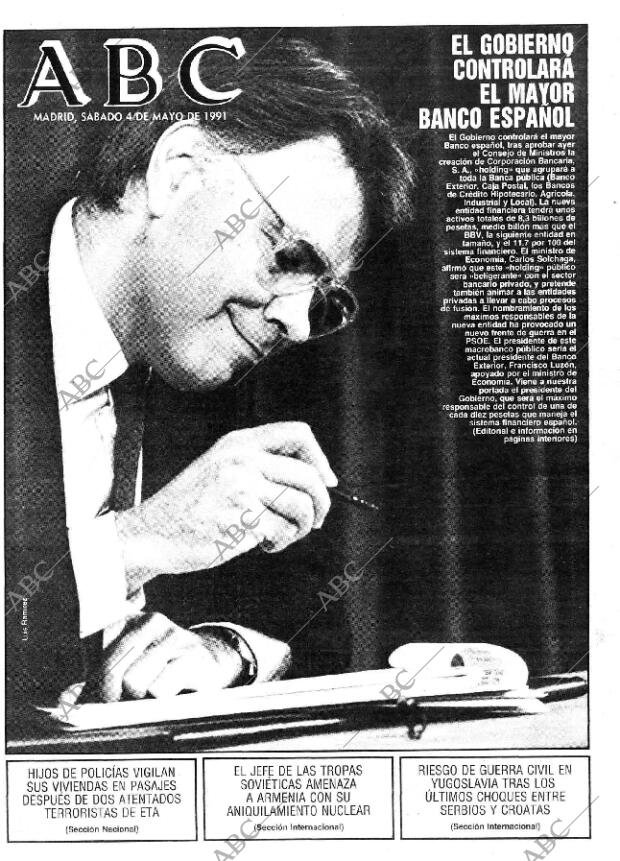 ABC MADRID 04-05-1991 página 1