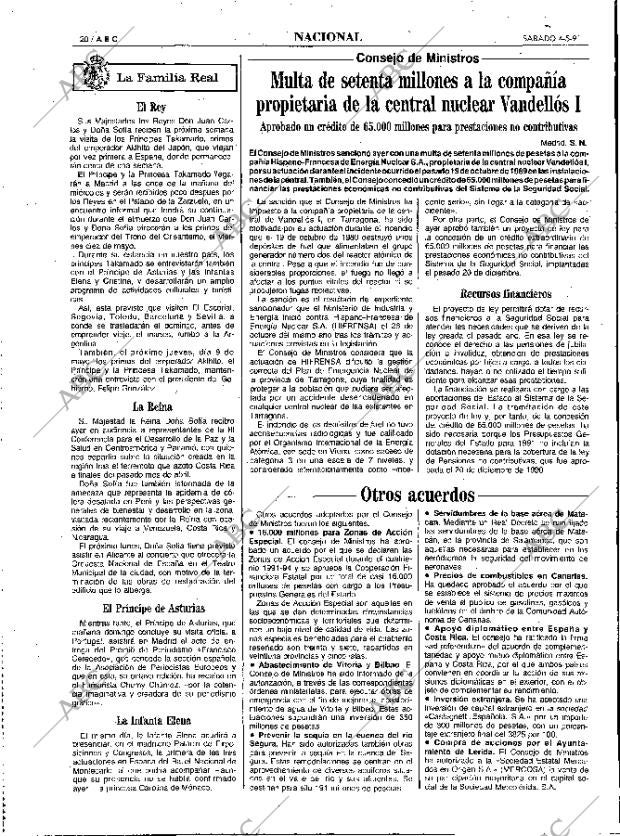 ABC MADRID 04-05-1991 página 20