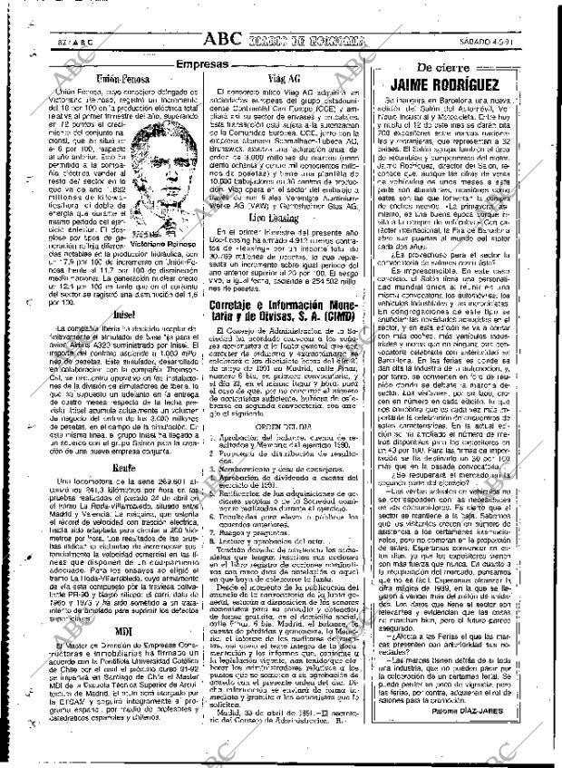 ABC MADRID 04-05-1991 página 82