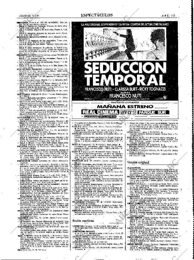 ABC MADRID 05-05-1991 página 113