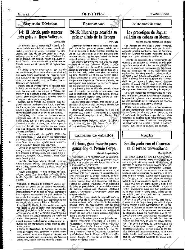 ABC MADRID 05-05-1991 página 98