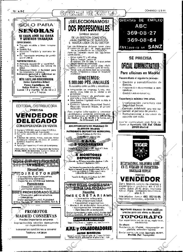 ABC MADRID 12-05-1991 página 98