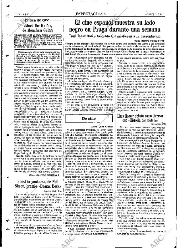 ABC MADRID 14-05-1991 página 114