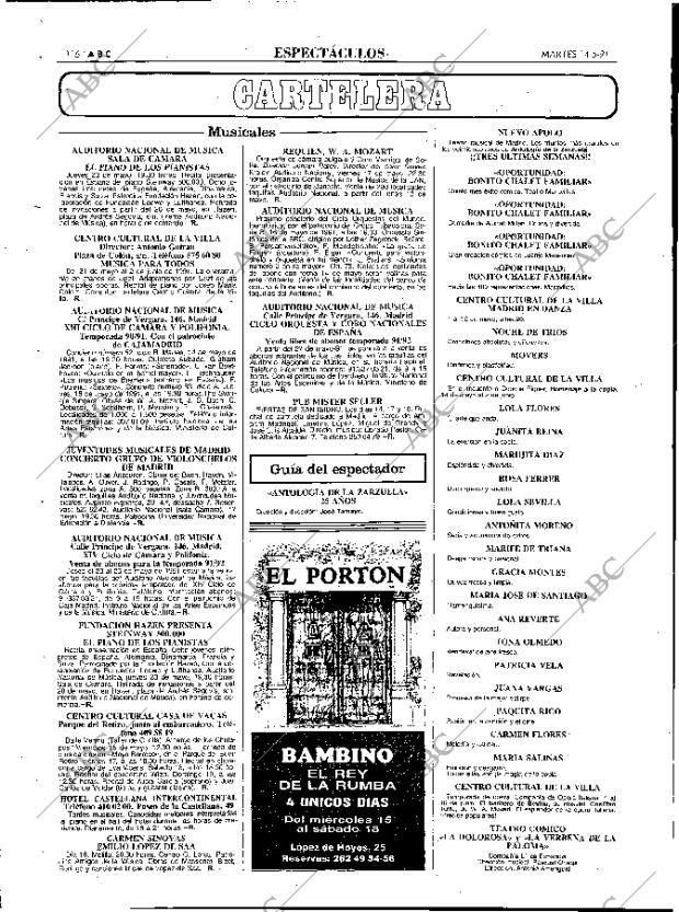 ABC MADRID 14-05-1991 página 116