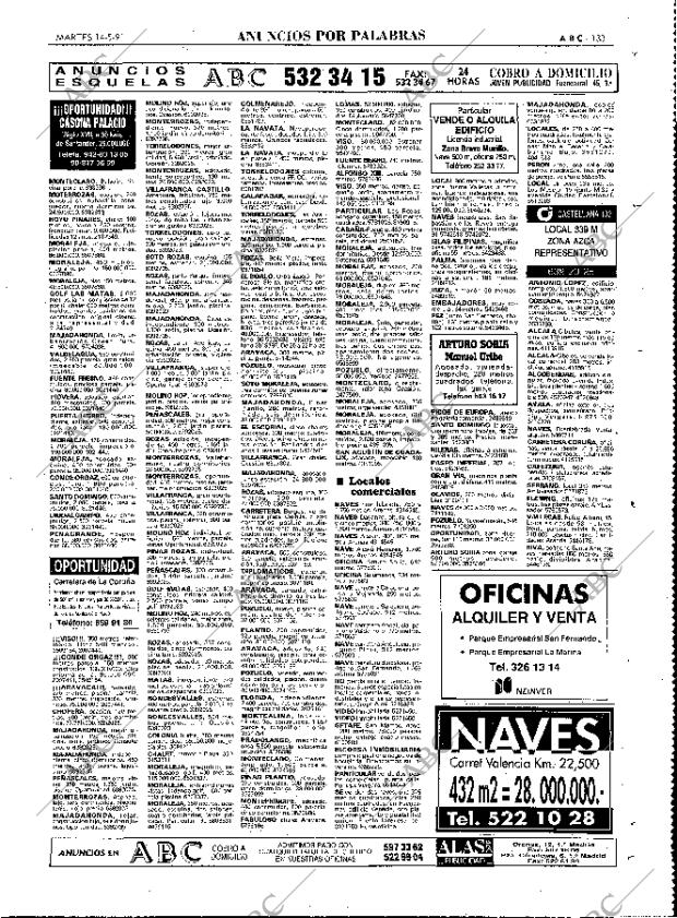 ABC MADRID 14-05-1991 página 133