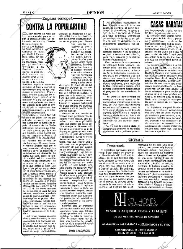 ABC MADRID 14-05-1991 página 22