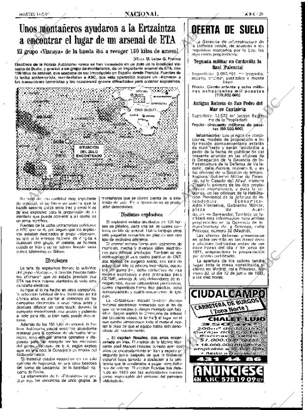 ABC MADRID 14-05-1991 página 29