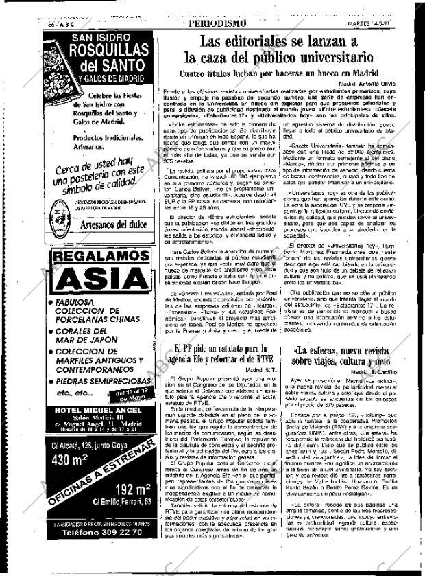 ABC MADRID 14-05-1991 página 66