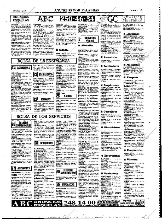 ABC MADRID 16-05-1991 página 125