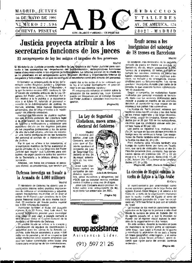 ABC MADRID 16-05-1991 página 19