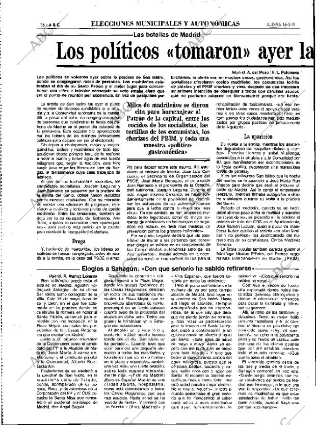 ABC MADRID 16-05-1991 página 36