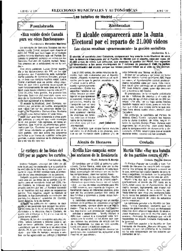 ABC MADRID 16-05-1991 página 39