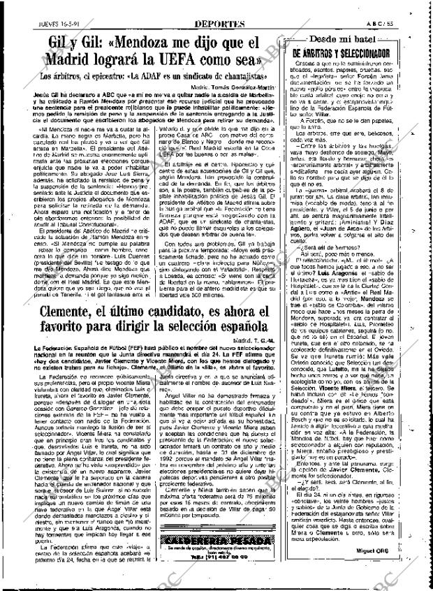 ABC MADRID 16-05-1991 página 85