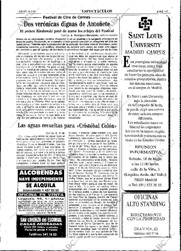ABC MADRID 16-05-1991 página 97