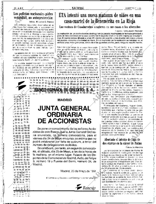 ABC SEVILLA 21-05-1991 página 22