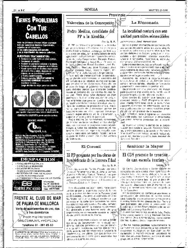 ABC SEVILLA 21-05-1991 página 54