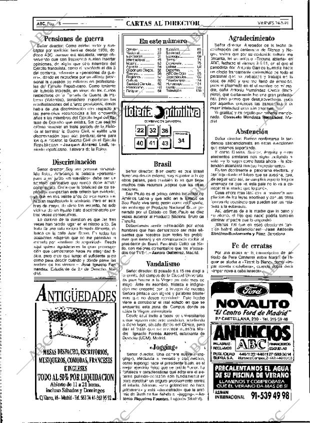 ABC MADRID 24-05-1991 página 18