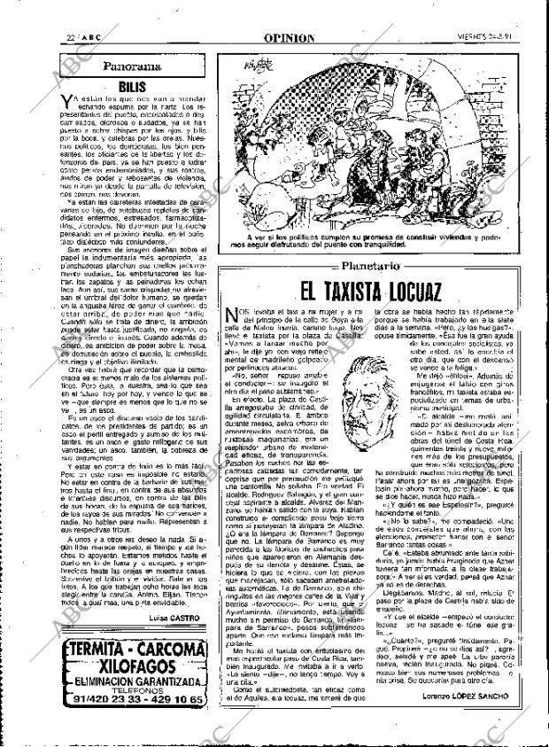 ABC MADRID 24-05-1991 página 22