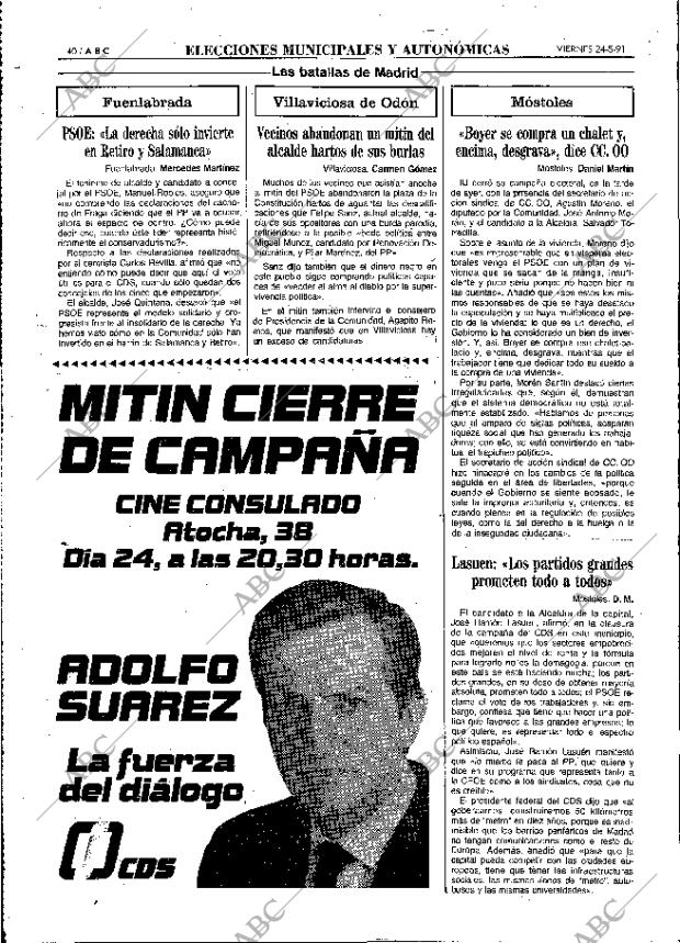 ABC MADRID 24-05-1991 página 40