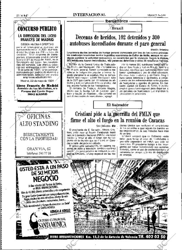 ABC MADRID 24-05-1991 página 50