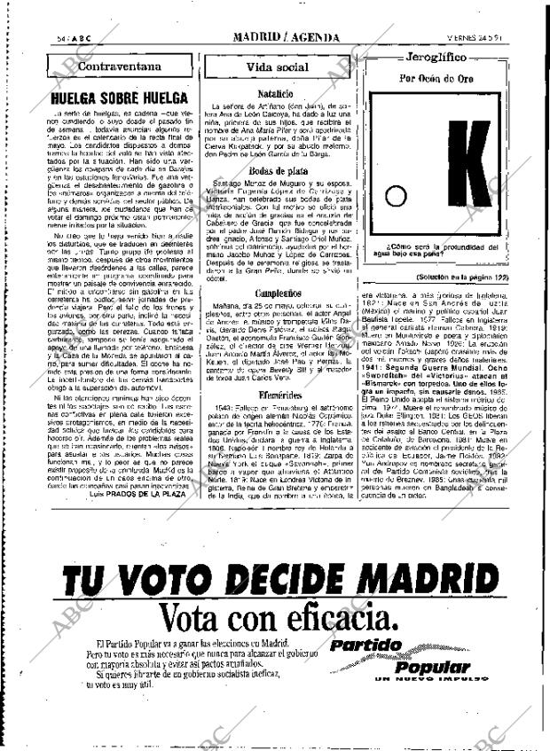 ABC MADRID 24-05-1991 página 54