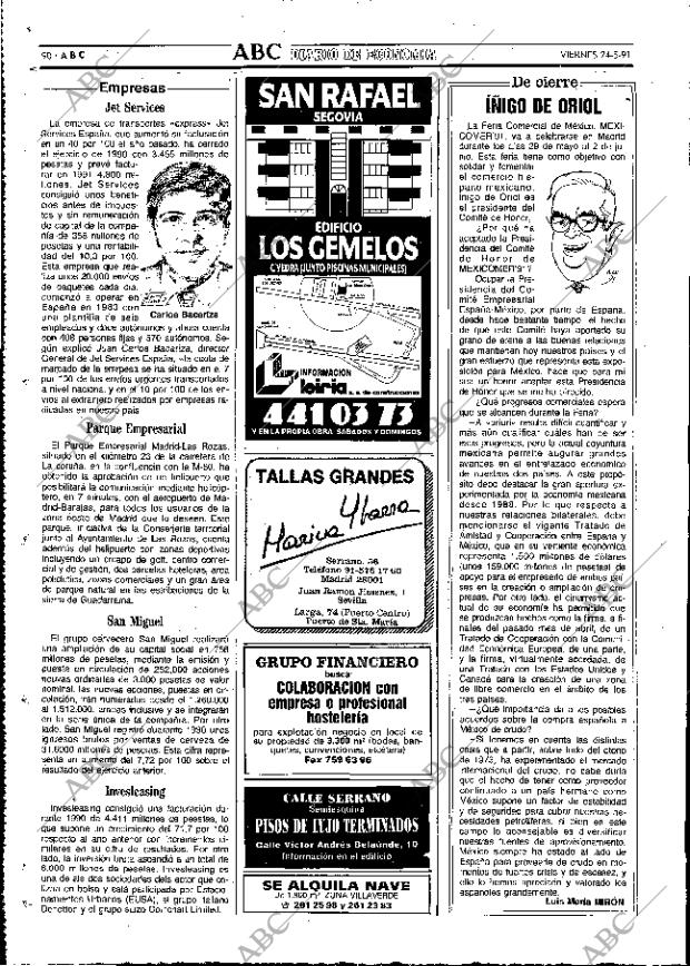 ABC MADRID 24-05-1991 página 90