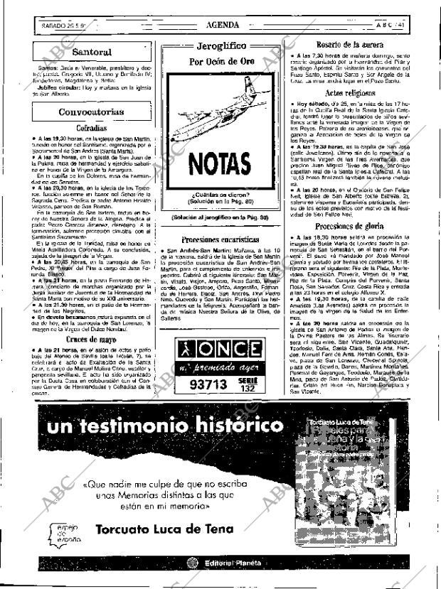 ABC SEVILLA 25-05-1991 página 41