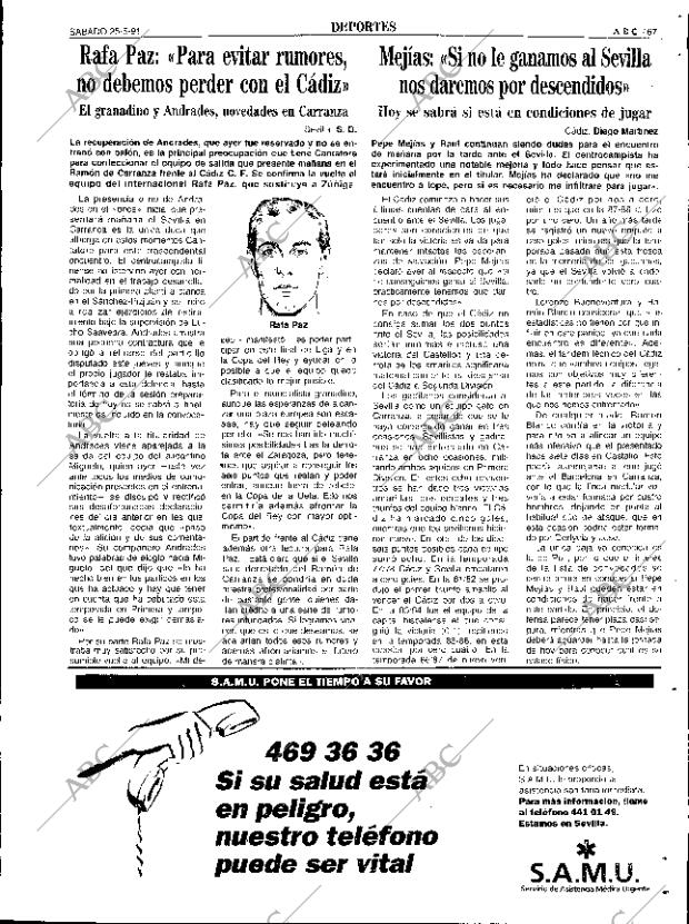 ABC SEVILLA 25-05-1991 página 67