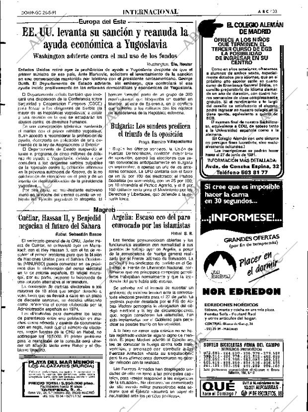 ABC MADRID 26-05-1991 página 33