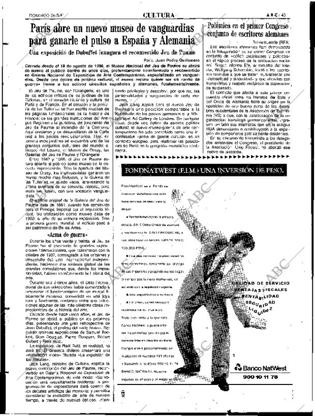 ABC MADRID 26-05-1991 página 43