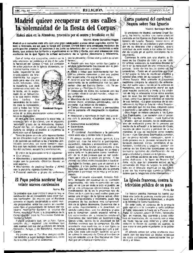 ABC MADRID 26-05-1991 página 44