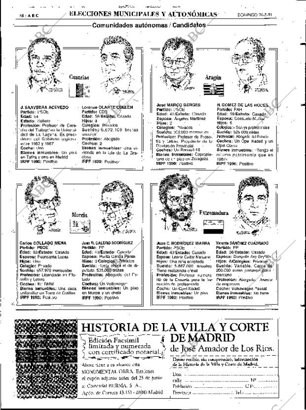 ABC MADRID 26-05-1991 página 88