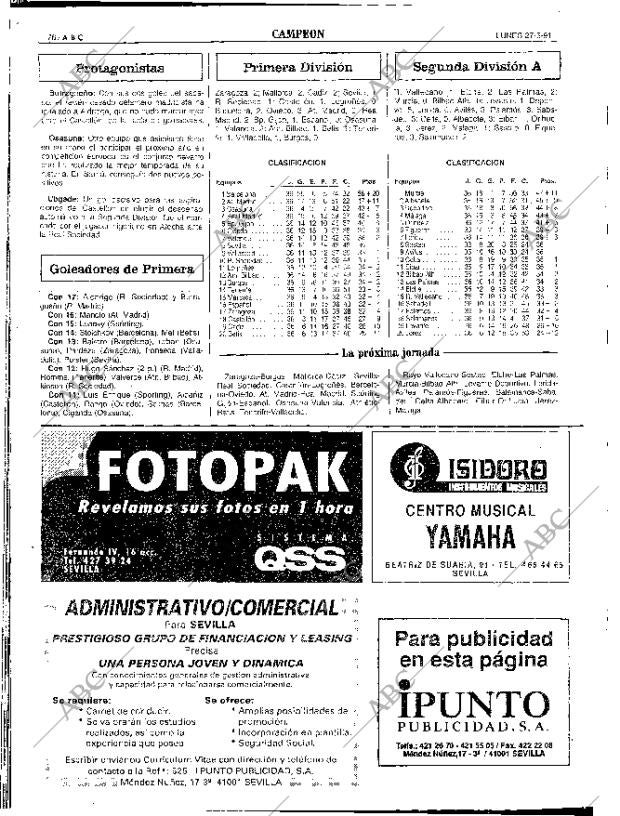 ABC SEVILLA 27-05-1991 página 76