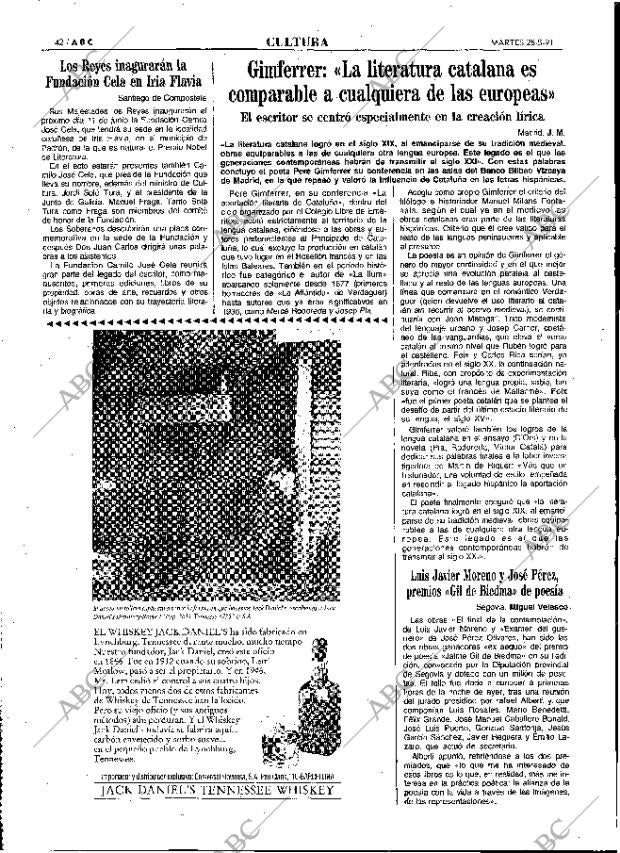 ABC MADRID 28-05-1991 página 42