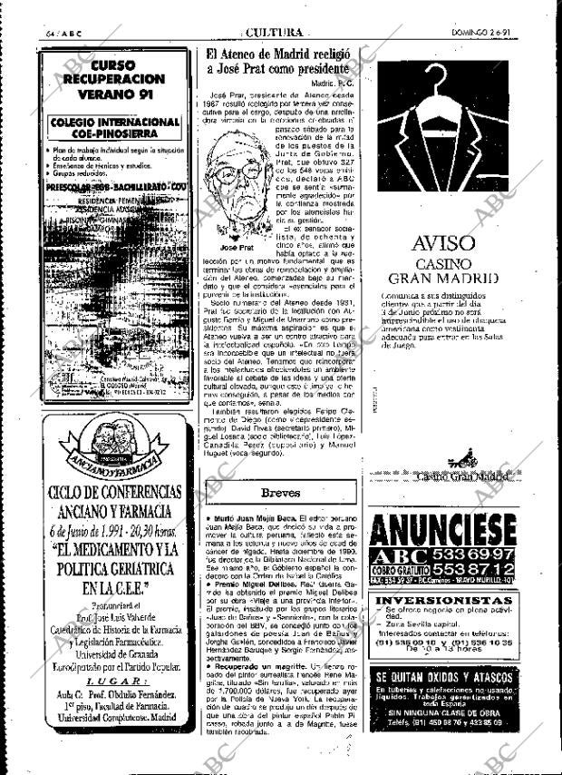 ABC MADRID 02-06-1991 página 64