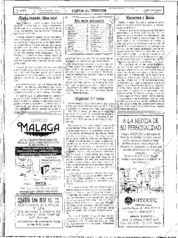 Periodico Abc Sevilla 02 06 1991 Portada Archivo Abc