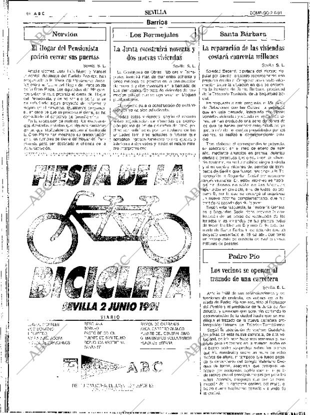 Periodico Abc Sevilla 02 06 1991 Portada Archivo Abc