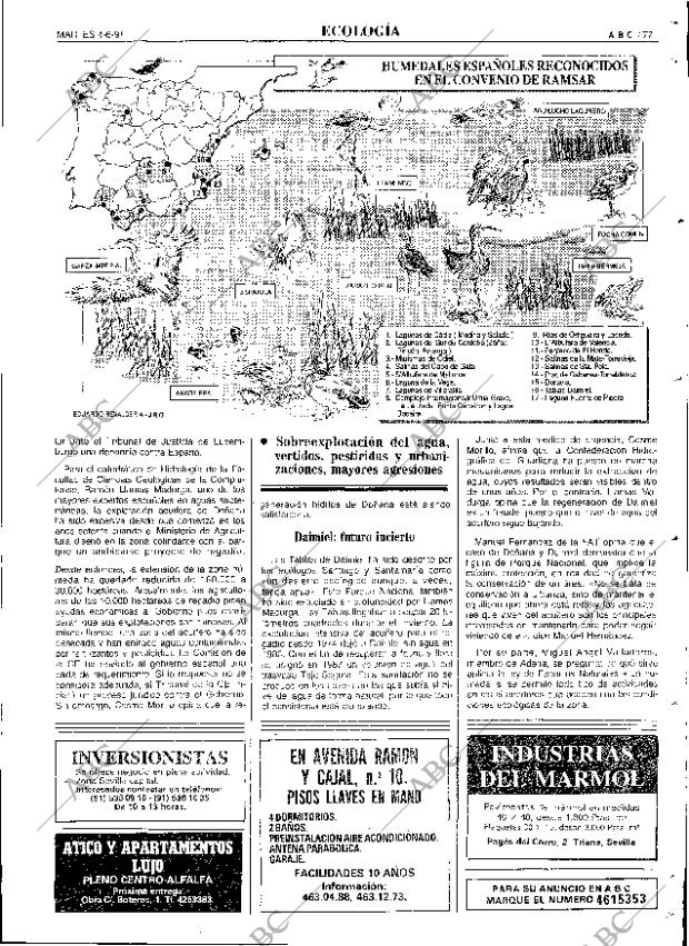 ABC SEVILLA 04-06-1991 página 77