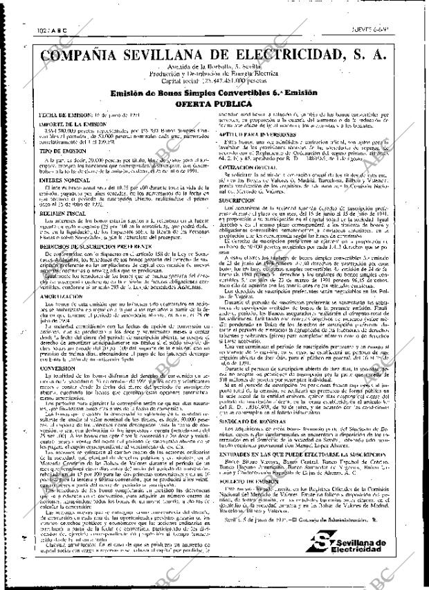 ABC MADRID 06-06-1991 página 102