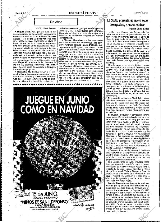 ABC MADRID 06-06-1991 página 106