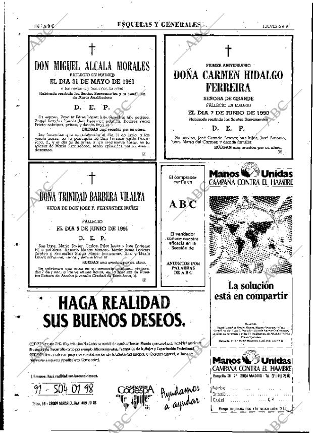 ABC MADRID 06-06-1991 página 116